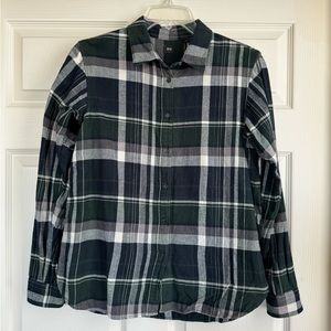 Green plaid flannel